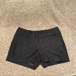 Ann Taylor Shorts Gray with Mini White Dots Size 2P